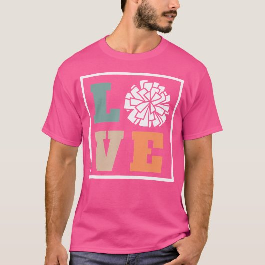 Cheerleading-Trainer Love Cheer T-Shirt (Vorderseite)
