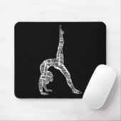 Cheerleading-Tumbling-Flip-Akrobatik-Mädchen-Desig Mousepad (Mit Mouse)