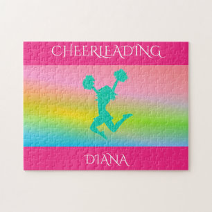 Cheerleares Regenbogenpuzzle mit personalisiertem  Puzzle