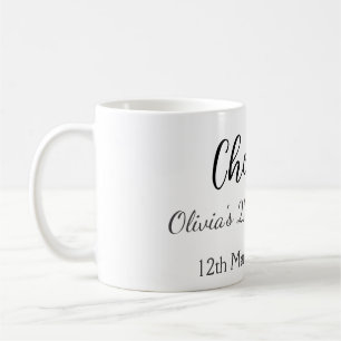 Cheers 21. Geburtstag hinzufügen Namensdatum einfa Kaffeetasse