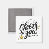 Cheers Abschluss Graphics Best Graduation Party Magnet (Vorderseite/Rückseite)