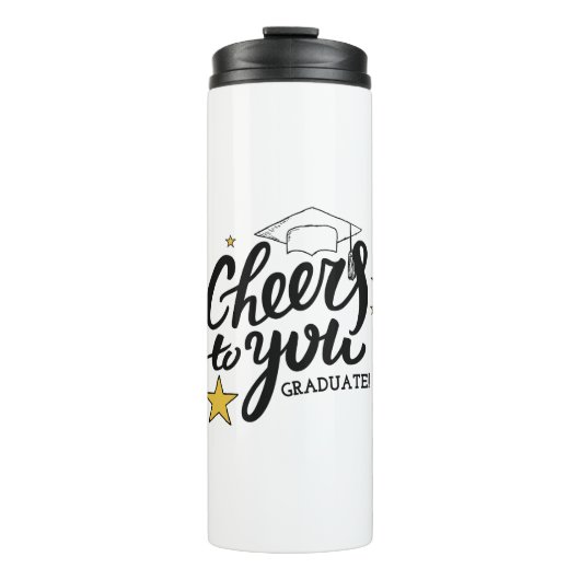 Cheers Abschluss Graphics Best Graduation Party Thermosbecher (Vorderseite)