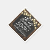 Cheers and Beers Birthday Party Decor Napkins Serviette (Ecke)