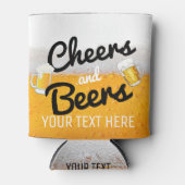Cheers and Beers|Foamy Icy Cold Beer Dosenkühler (Vorderseite)