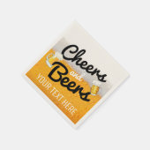 Cheers and Beers|Foamy Icy Cold Beer Serviette (Ecke)