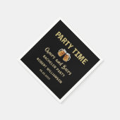 Cheers and Beers Personalisiert Bachelor Party Serviette (Ecke)