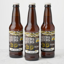 Cheers and Beers to 30 Years Rustic Birthday