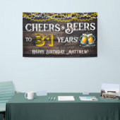 Cheers and Beers to 31 Years Birthday Party Banner (Messeveranstaltung)