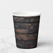 Cheers and Beers to 38 Years Rustic Birthday Pappbecher (Rückseite)