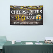Cheers and Beers to 40 Years Birthday Party Banner (Messeveranstaltung)