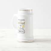 Cheers and Beers to 60 Years Birthday Beer Stein Bierglas (Vorderseite Links)