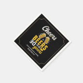 Cheers and Beers to my 30 Years, Any Birthday Serviette (Ecke)