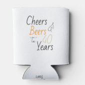 Cheers and Bers 40. Geburtstag Minimales Gastgesch Dosenkühler (Rückseite)