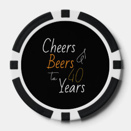 Cheers and Bers 40. Pokerchips