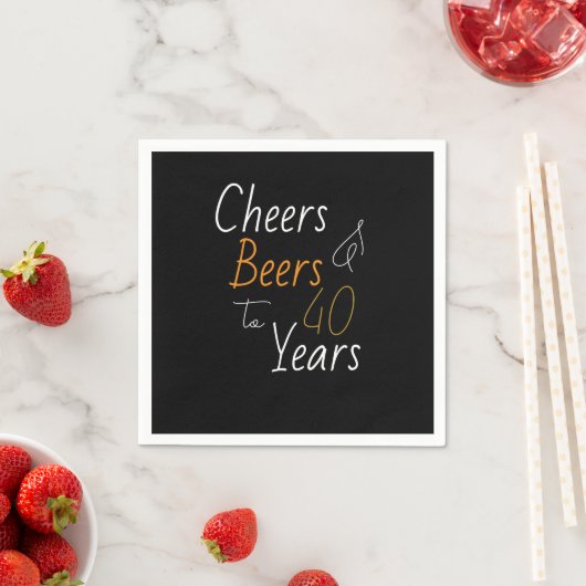 Cheers and Bers 40. Serviette (Beispiel)