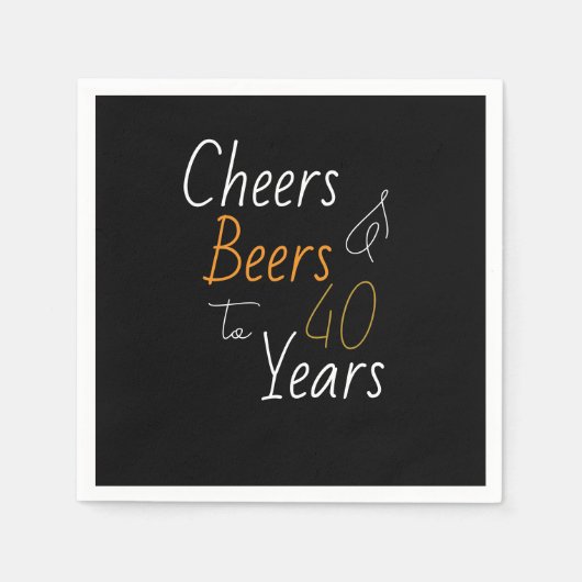 Cheers and Bers 40. Serviette (Vorderseite)