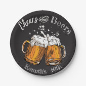 Cheers and Bers 60. 40. 50. 30. 21. Pappteller (Vorderseite)