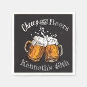 Cheers and Bers 60. 40. 50. 30. 21. Serviette (Vorderseite)