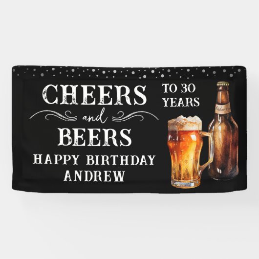 Cheers and Bers Birthday Banner (Horizontal)