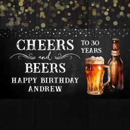 Cheers and Bers Birthday Banner