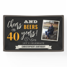 Cheers and Bers Birthday Foto Banner 3x5