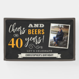 Cheers and Bers Birthday Foto Banner 3x5