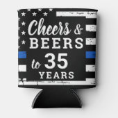 Cheers and Bers Custom 10-7 Police Retirement Dosenkühler (Vorderseite)