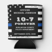 Cheers and Bers Custom 10-7 Police Retirement Dosenkühler (Rückseite)