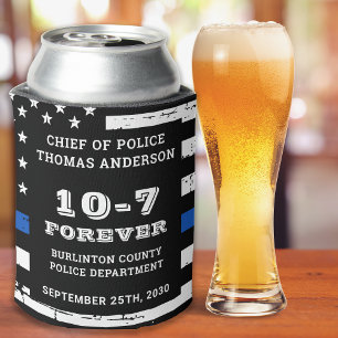 Cheers and Bers Custom 10-7 Police Retirement Dosenkühler