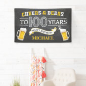 Cheers and Bers Happy 100th Birthday Banner (Insitu)