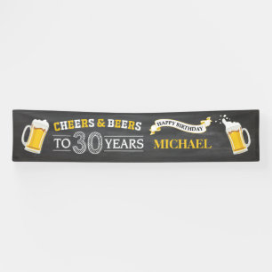 Cheers and Bers Happy 30. Geburtstagsbanner Banner