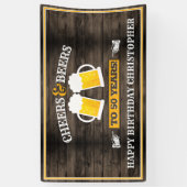 Cheers and Bers Happy Birthday Banner (Vertikal)