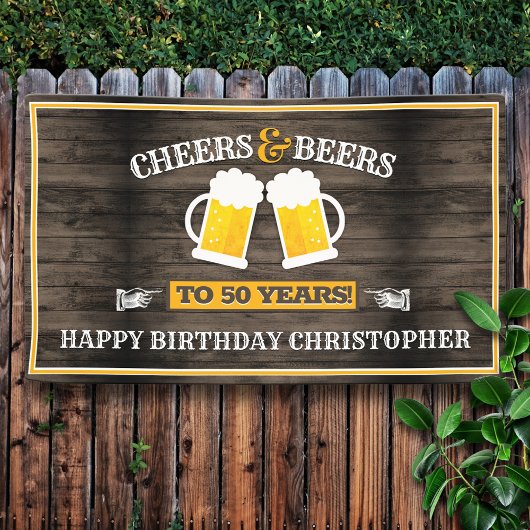 Cheers and Bers Happy Birthday Banner