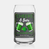Cheers and Bers St. Patrick's Day Party Dosenglas (Vorderseite)