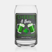 Cheers and Bers St. Patrick's Day Party Dosenglas (Rückseite)