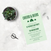 Cheers and Bers St Patrick's Day Party Einladung
