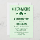 Cheers and Bers St Patrick's Day Party Einladung (Vorderseite)