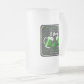 Cheers and Bers St Patricks Day Party Mattglas Bierglas (VorderseiteRechts)