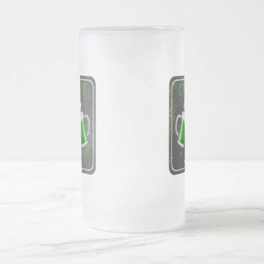 Cheers and Bers St Patricks Day Party Mattglas Bierglas (Mittel)