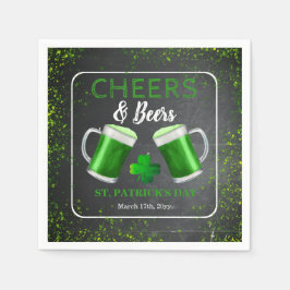 Cheers and Bers St Patricks Day Party Serviette