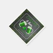 Cheers and Bers St Patricks Day Party Serviette (Ecke)