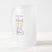 Cheers and Bers to 50 Years Birthday Mattglas Bierglas (Vorderseite Links)