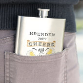 Cheers and Bers to 60 Years Birthday Flask Flachmann (Beispiel)