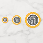 Cheers and Bers to 60 Years Table Confetti Konfetti (Vorderseiten)