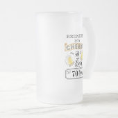 Cheers and Bers to 70 Years Birthday Mattglas Bierglas (VorderseiteRechts)