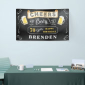 Cheers and Bers to 70 Years Birthday Party Banner (Messeveranstaltung)