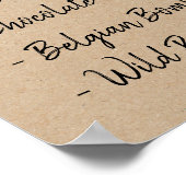 Cheers and Bers Wedding Brautparty Beer Menu Poster (Ecke)