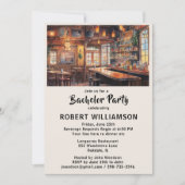 Cheers and Biers Custom Bachelor Party Einladung (Vorderseite)