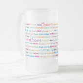 Cheers_Around das Welthohe mattierte Glas Mattglas Bierglas (Vorderseite Links)