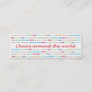 Cheers_Around die World_bartender Dienstleistungen Mini Visitenkarte
